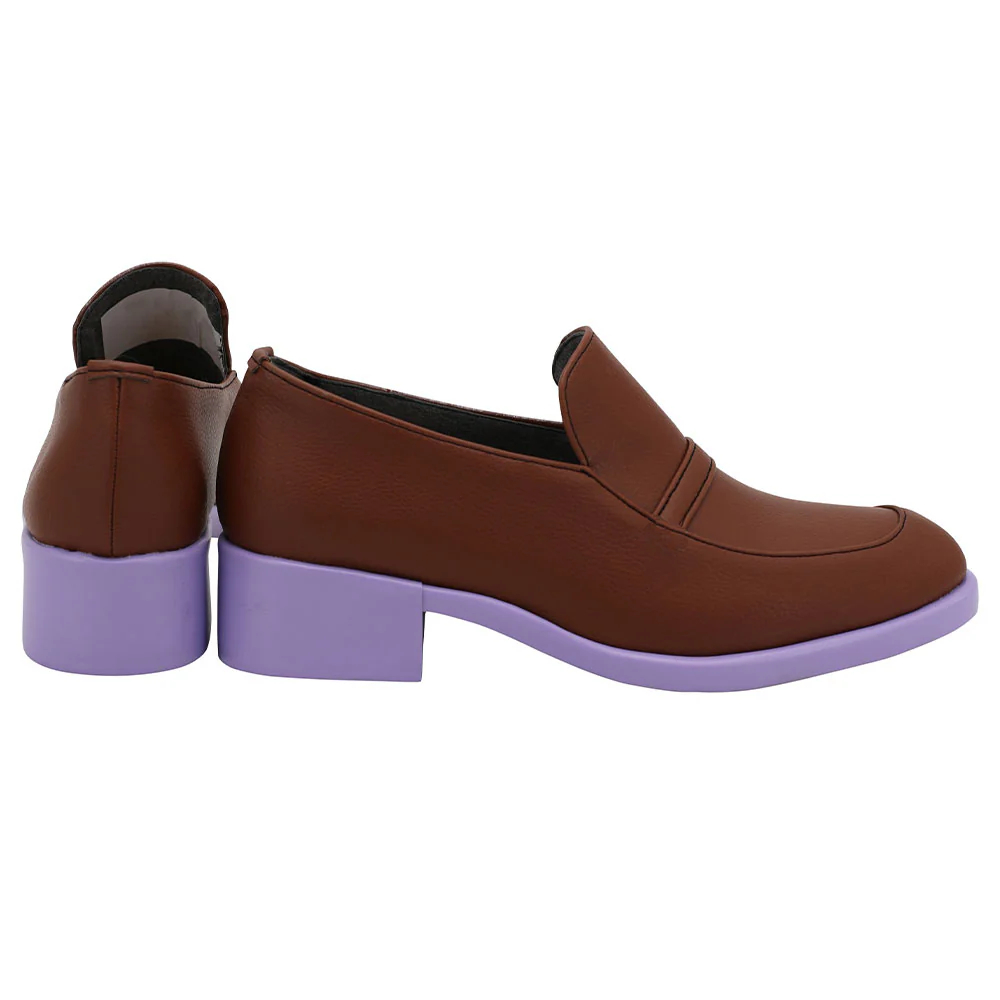 Jojo'S Bizarre Adventure: Unbreakble Diamond Rohan Kishibe Sketch Brown Cosplay Shoes