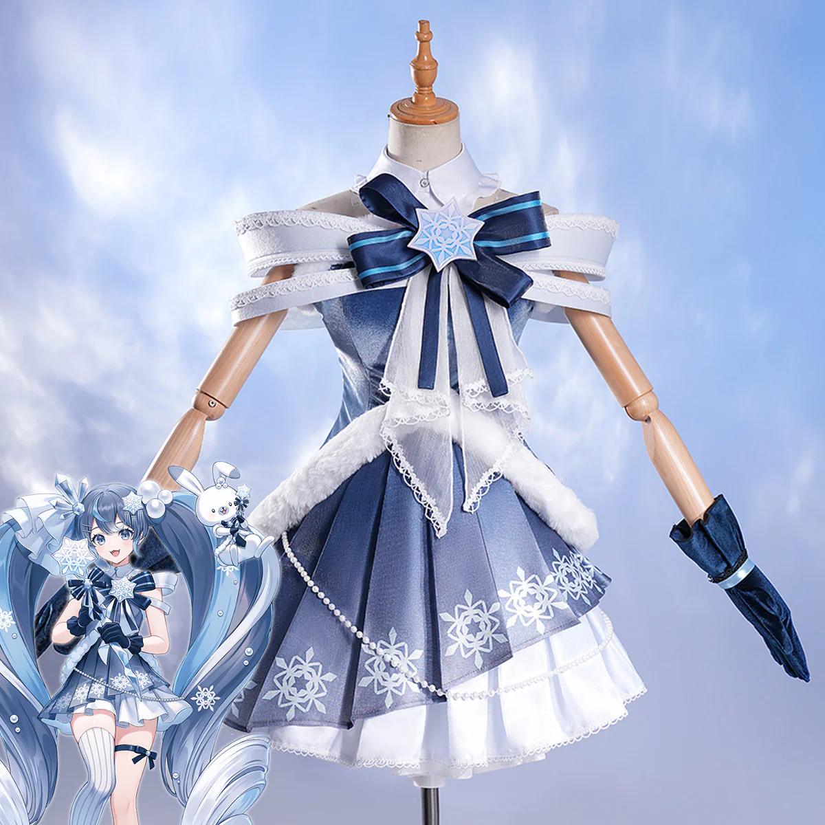 Vocaloid Hatsune Miku Snow Miku 2025 Cosplay Costume