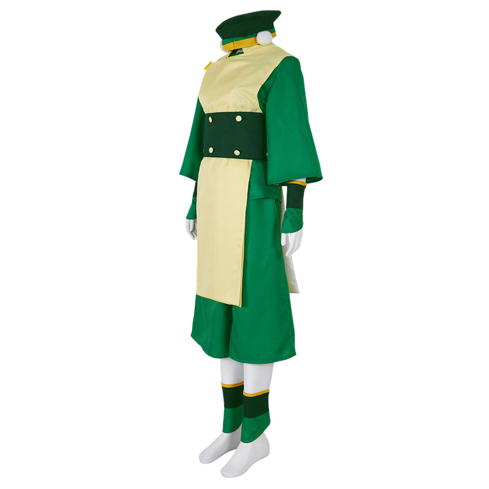 Avatar: The Last Airbender Toph Beifong Costume cosplay verde