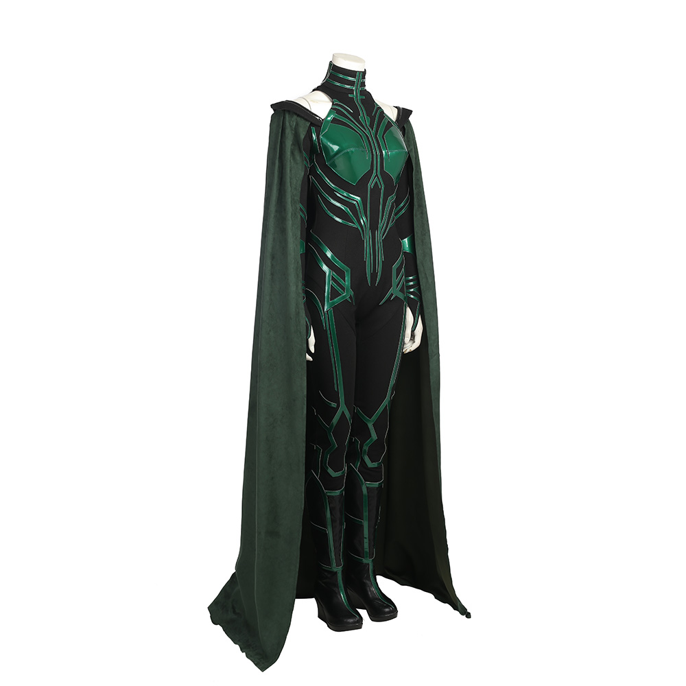 Marvel Movie Thor 3 Ragnarok Hela Cosplay Costume Cosplay Jumpsuit Halloween Outfit Custom Made M20170163-A