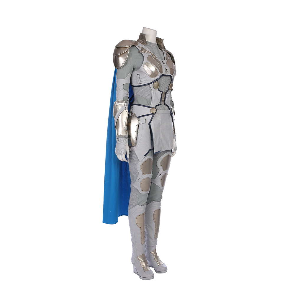 Marvel Movie Thor Ragnarok Valkyrie White War Armor Cosplay Costume  M20170176