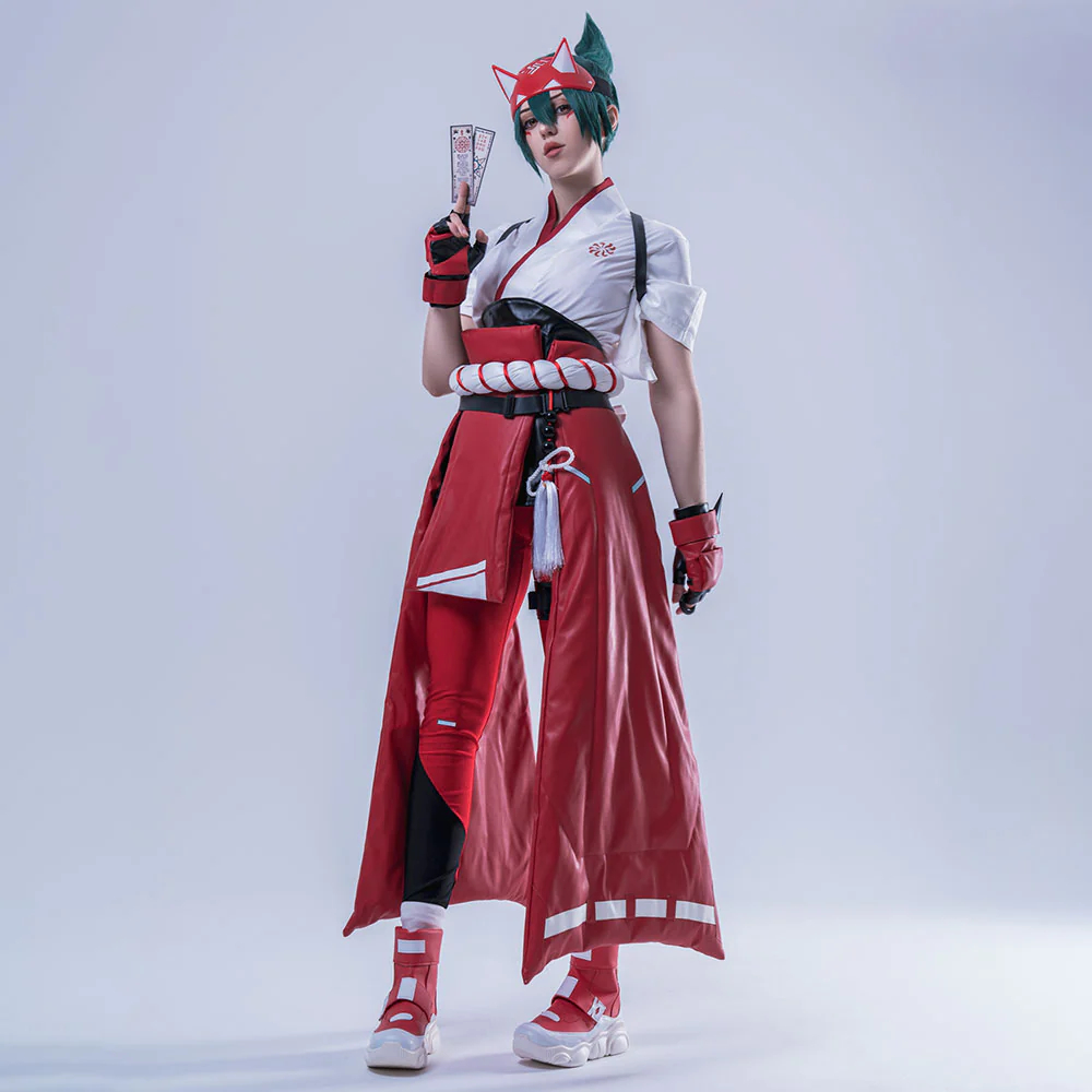 Overwatch2 OW2 Kiriko Red Cosplay Costume