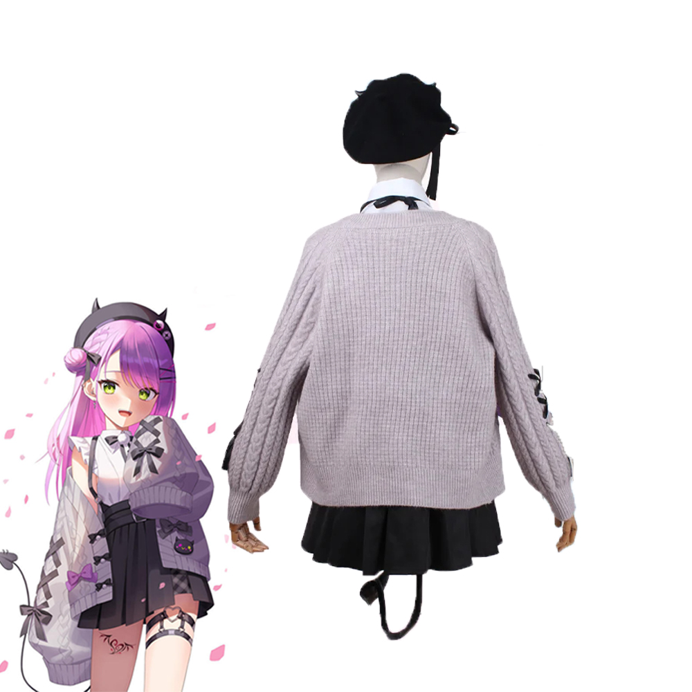 Game Virtual YouTuber Hololive Tokoyami Towa Cosplay Costume Cute Daily Wear Uniform 