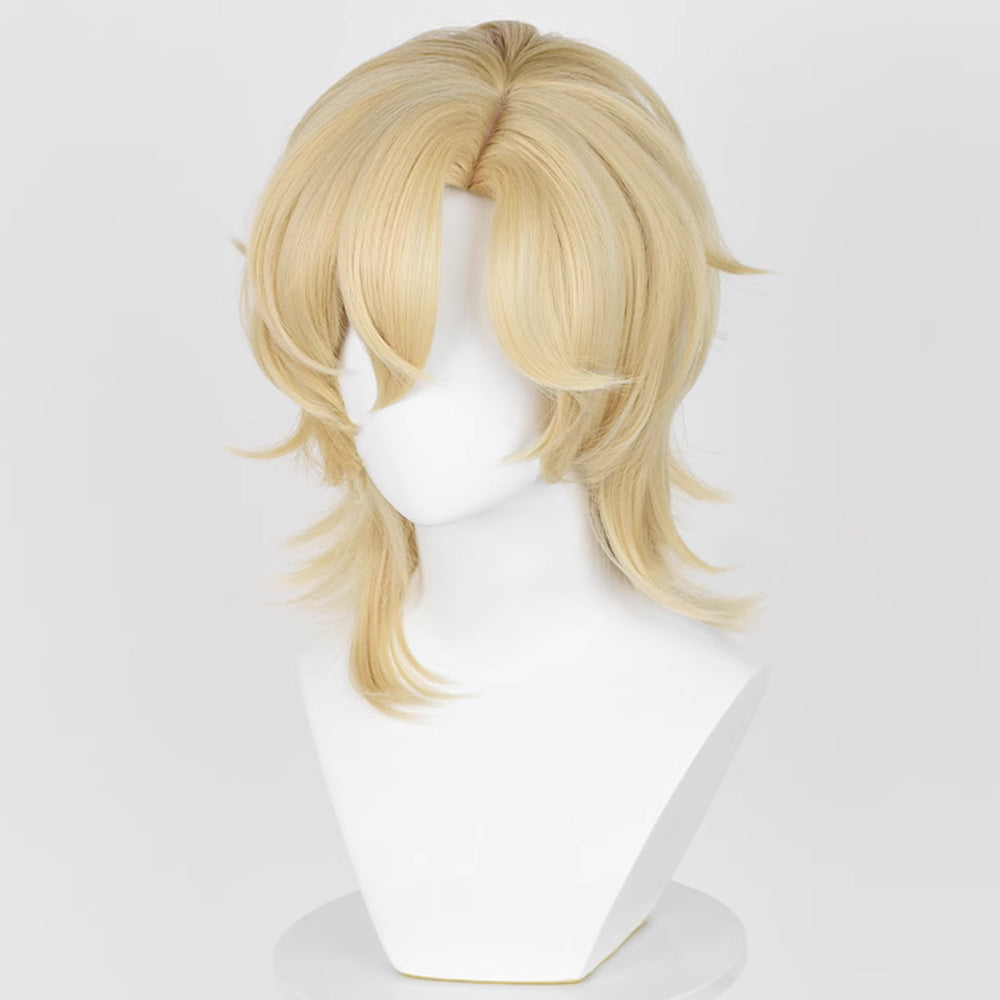 Honkai: Star Rail Aventurine Gold Cosplay Wig