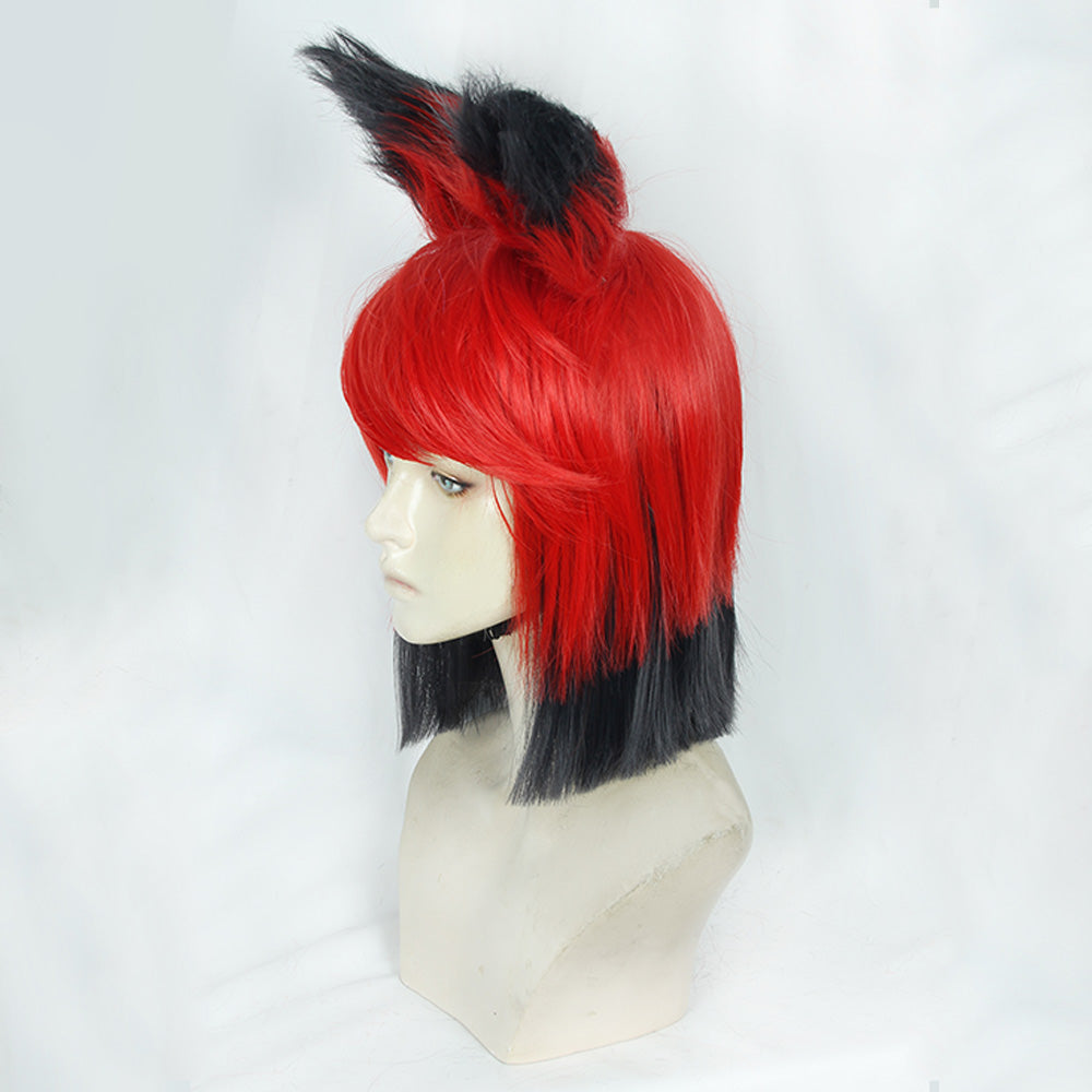 Hazbin Hotel Alastor Red Cosplay Wig