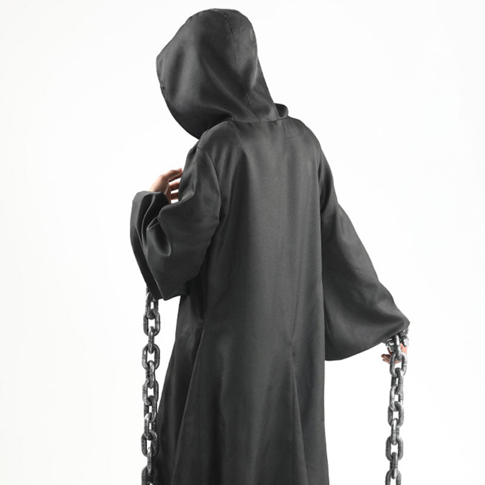 Naruto Tobi Cosplay Custume Mask Iron chain full set