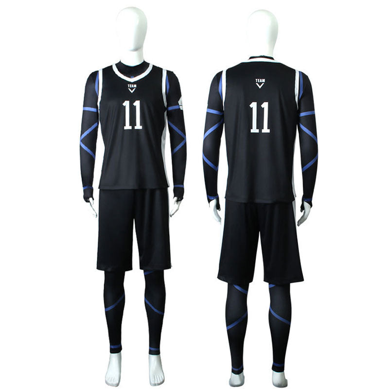 Anime Blue Lock Reo Mikage Seishiro Nagi Black Cosplay Costumes