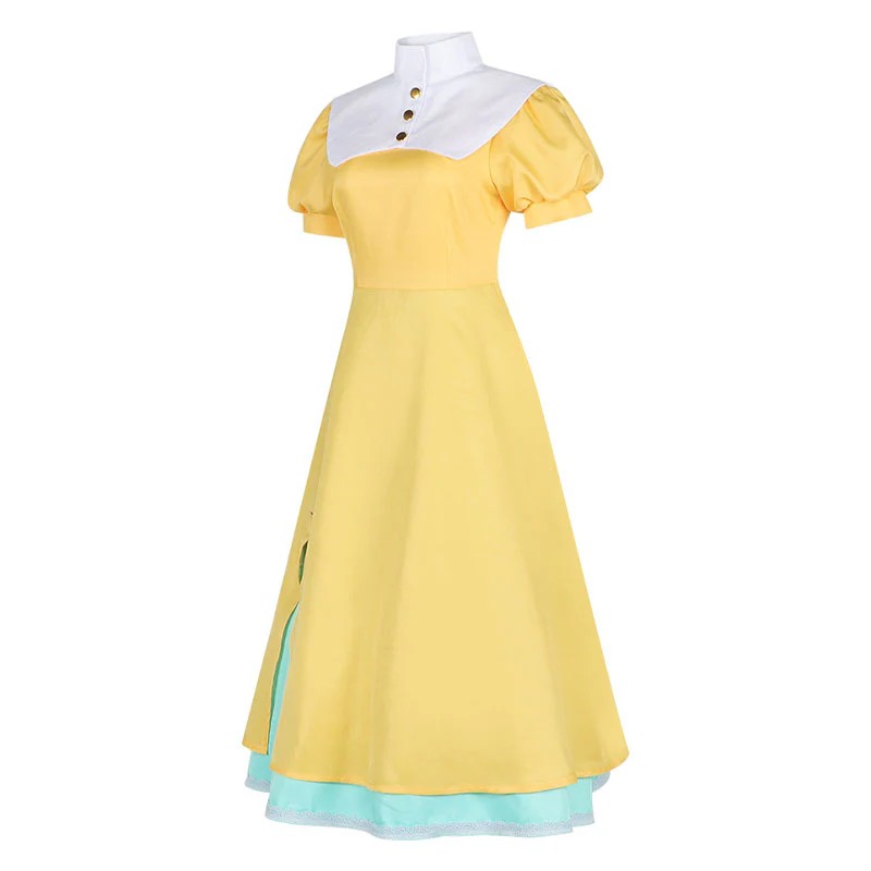 Cardcaptor Sakura Tomoyo Daidouji Yellow Dress Cosplay Costumes