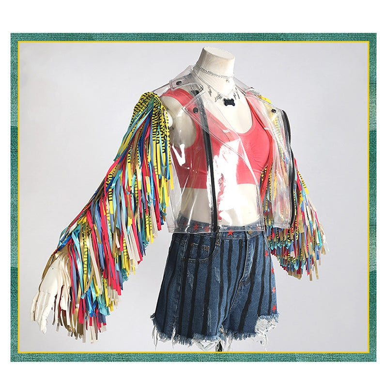 Movie JokerBirds of Prey Harley Quinn Ribbon Outfits Cosplay Costume