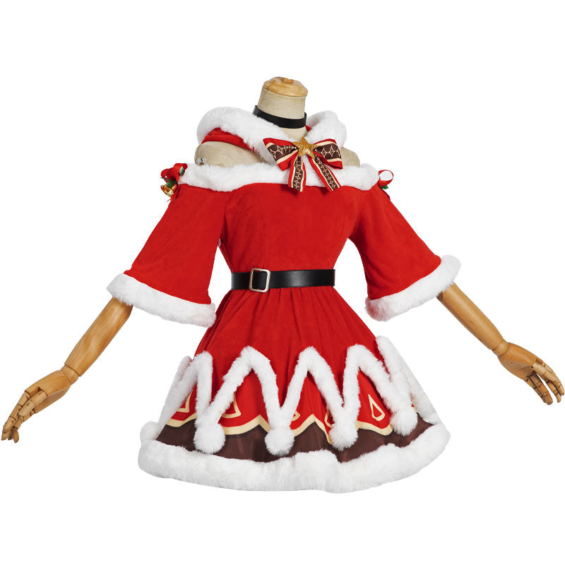 Game Genshin Impact Christmas Barbara Cosplay Costumes