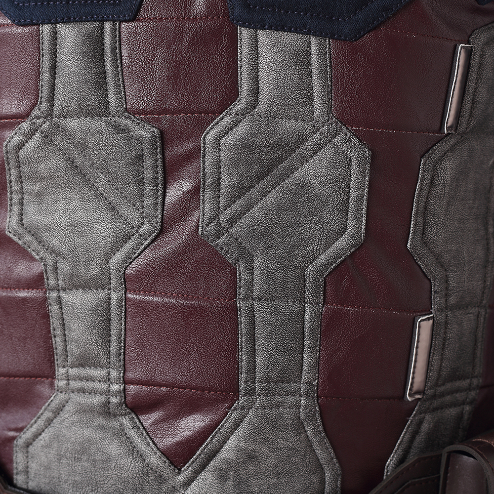 Marvel Movie Avengers Infinity War Captain America Steve Rogers Blue Battle Suit Halloween Cosplay Costume Full Set M20180193