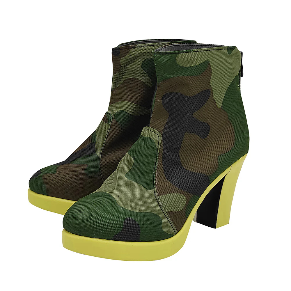 JoJo's Bizarre Adventure: Stone Ocean Jolyne Cujoh 14 Years Green Cosplay Shoes