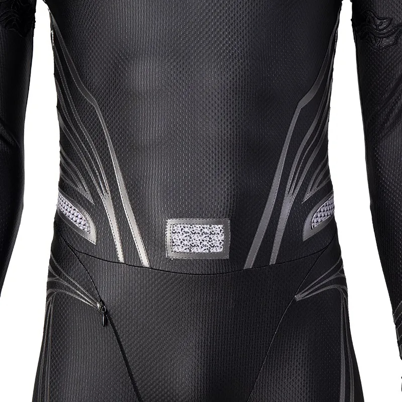 Justice League Superman Clark Kent Black Battle Suit Halloween Cosplay Costume Full Set DC Movie