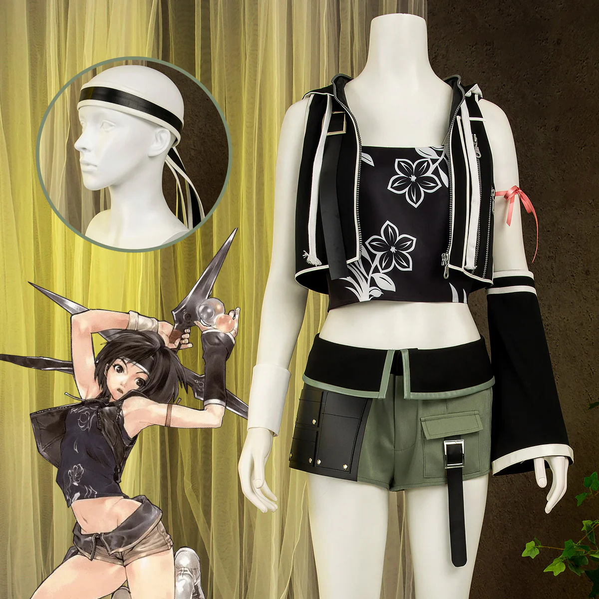Final Fantasy VII Yuffie Kisaragi Cosplay Costume
