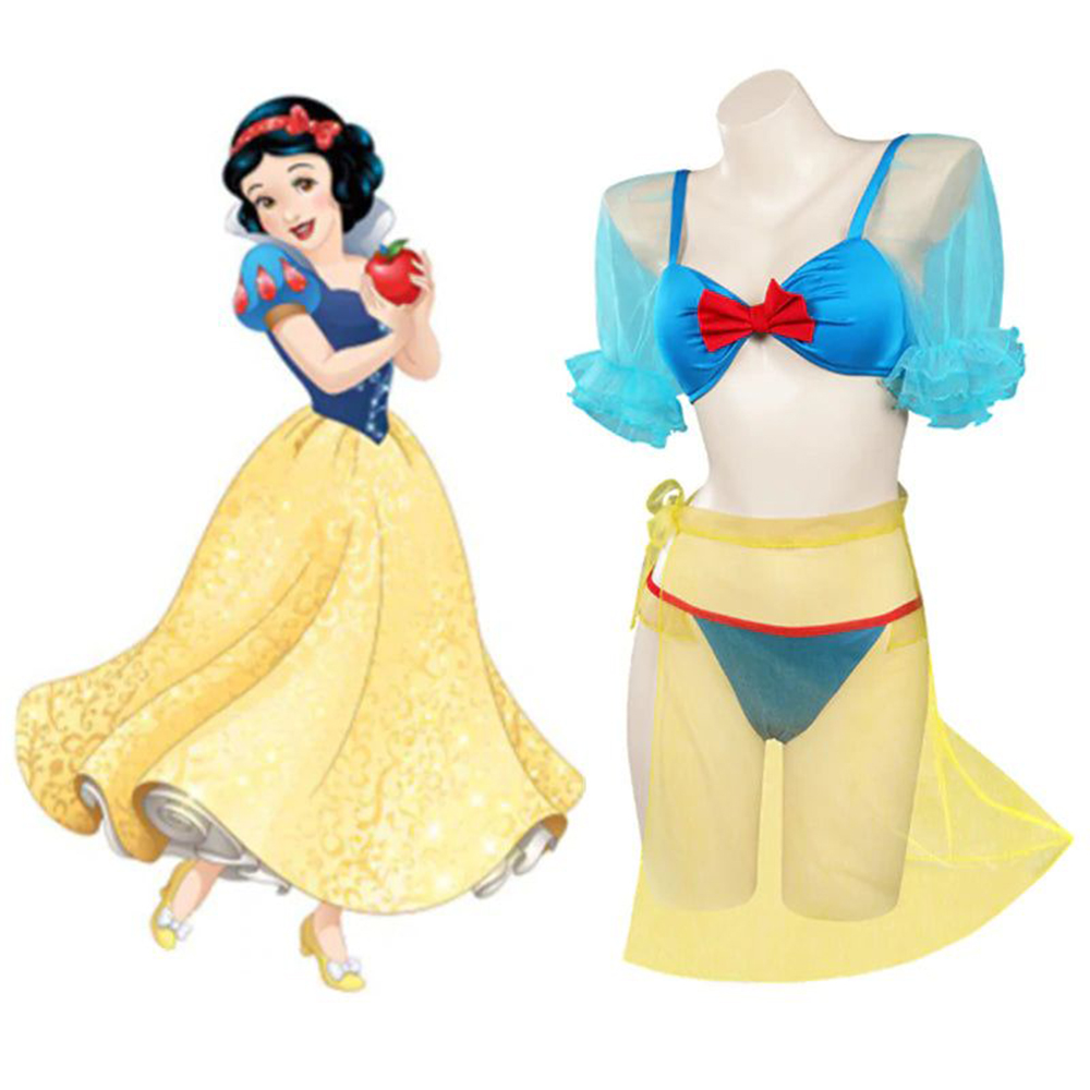 Snow White Maillot de Bain Cosplay Costume swimwear