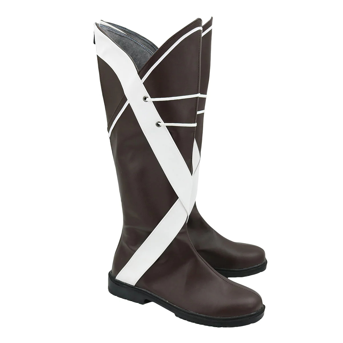 Mushoku Tensei: Jobless Reincarnation Rudeus Greyrat Brown White Shoes Cosplay Boots