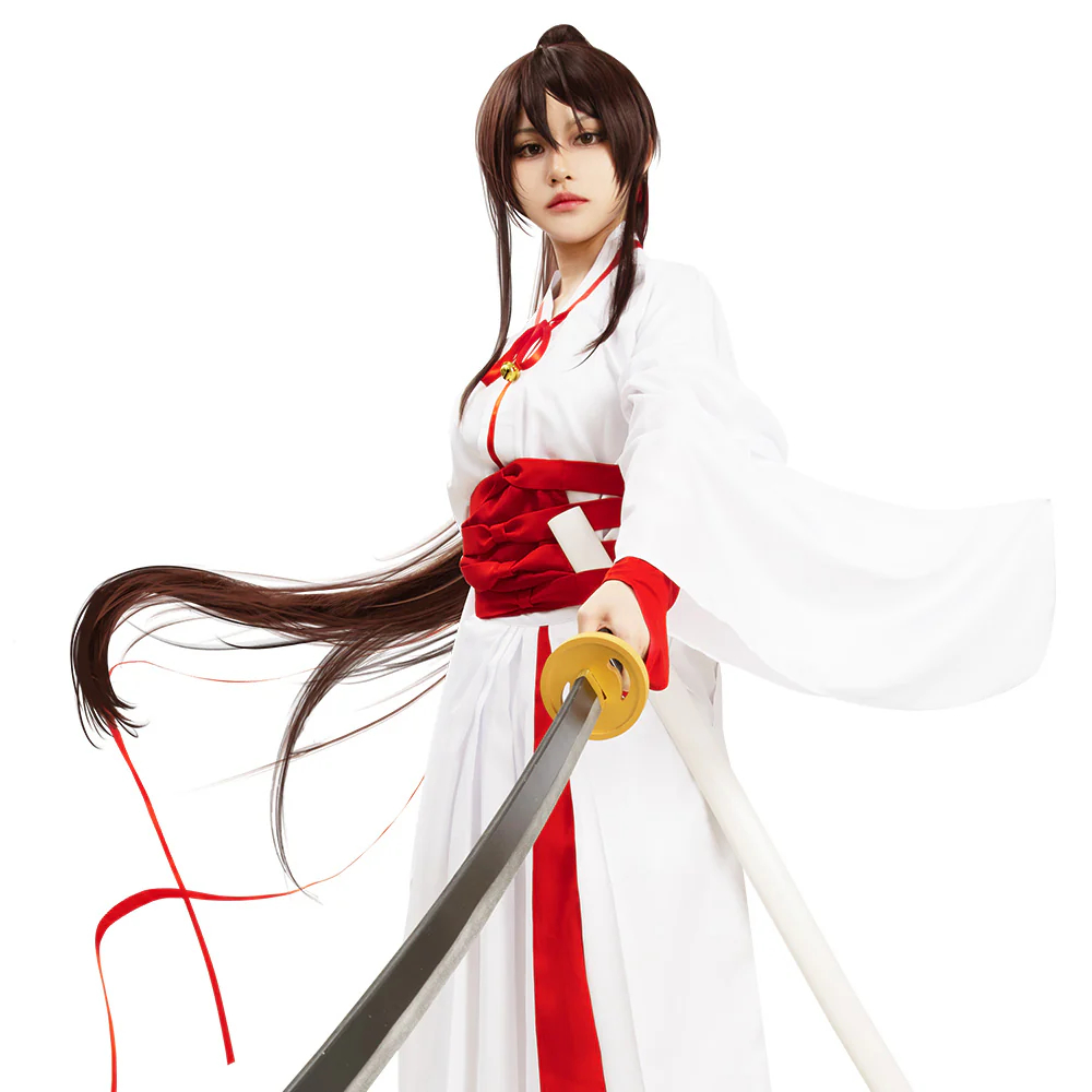 Hell's Paradise Jigokuraku Sagiri Yamada Asaemon White Cosplay Costume