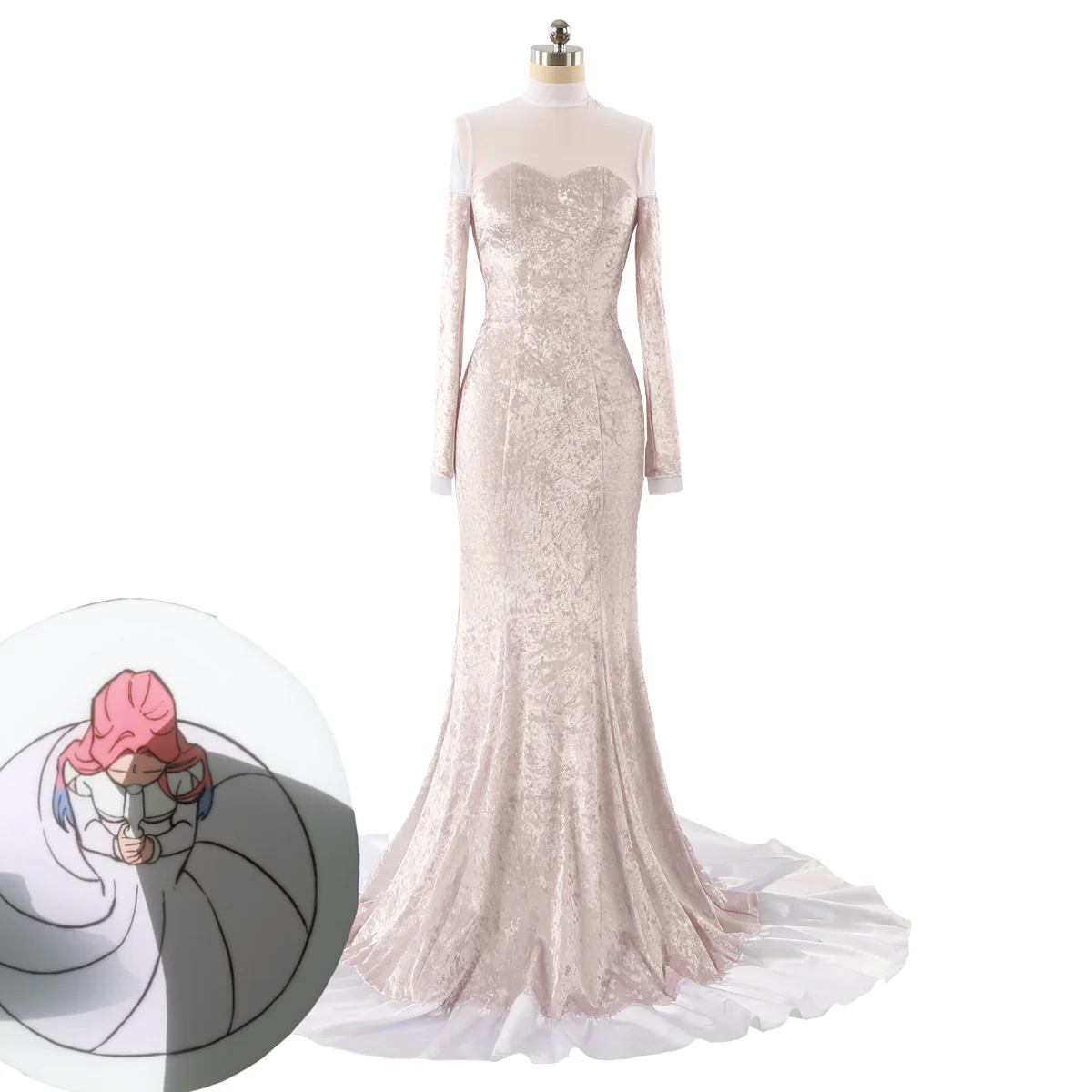 ALIEN STAGE Mize Round 5 White Dress Cosplay Costume