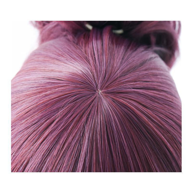 League of Legends KDA Skin Akali 45cm Long Purple Ponytail Cosplay Wigs