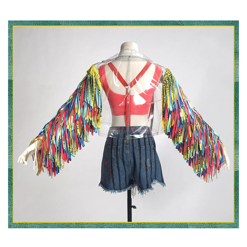 Movie JokerBirds of Prey Harley Quinn Ribbon Outfits Cosplay Costume