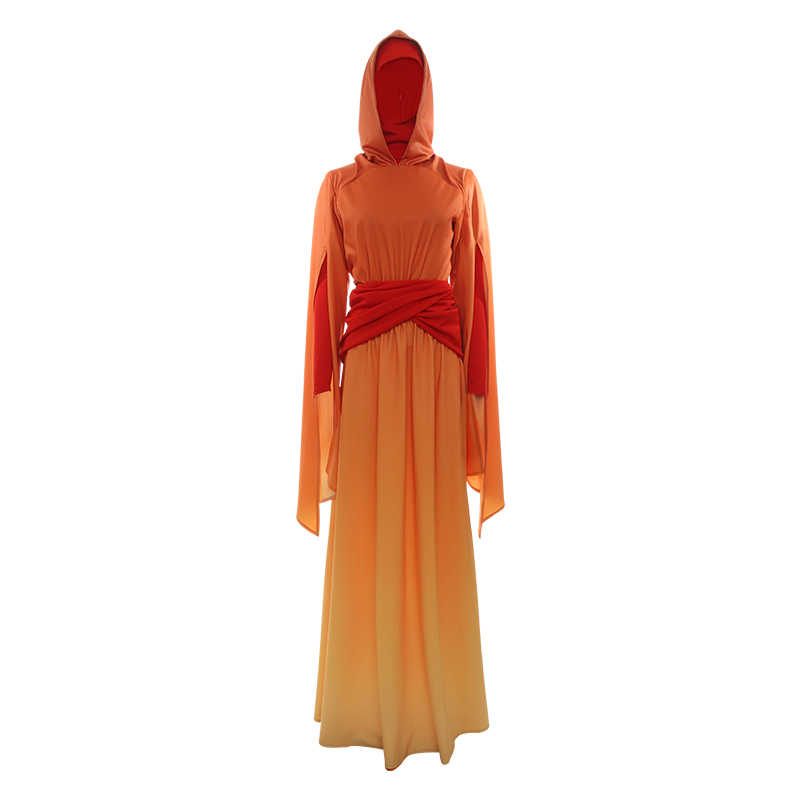 Movie Star Wars The Phantom Menace Padme Cosplay Costumes for Halloween Suit  M20200340
