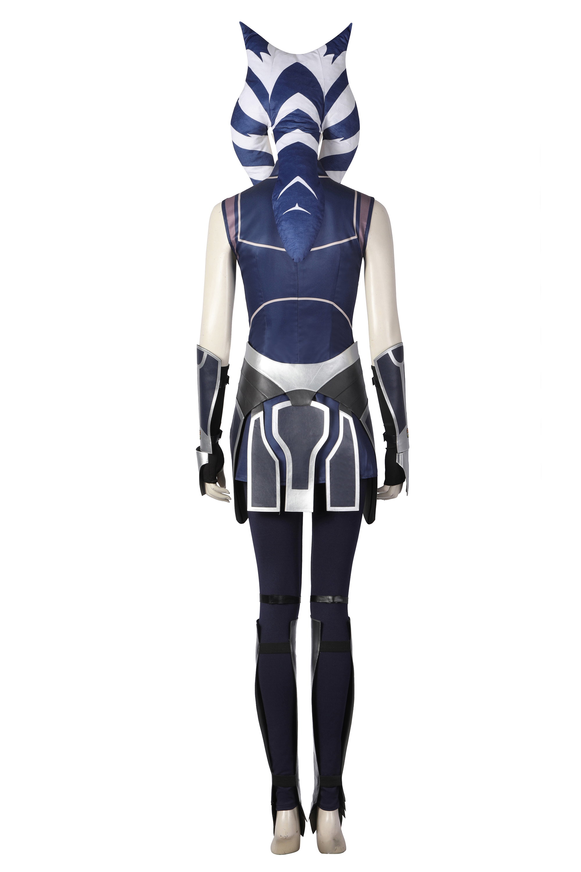 Movie Star Wars Clone Ahsoka Full Set Outfits Halloween Cosplay Costume
