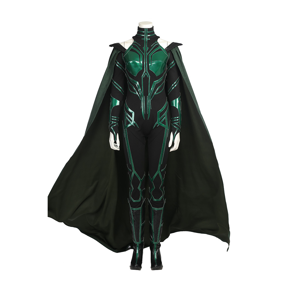 Marvel Movie Thor 3 Ragnarok Hela Cosplay Costume Cosplay Jumpsuit Halloween Outfit Custom Made M20170163-A