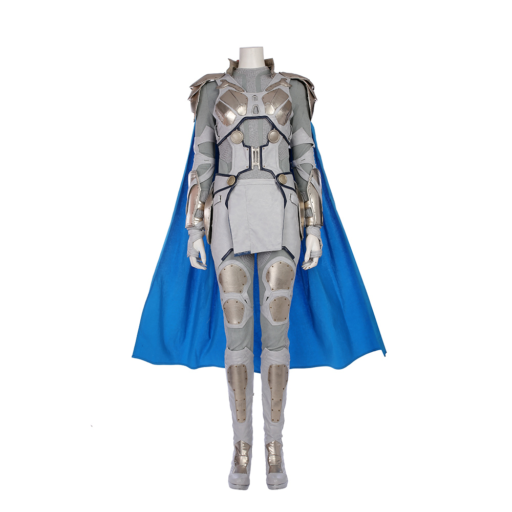 Marvel Movie Thor Ragnarok Valkyrie White War Armor Cosplay Costume  M20170176