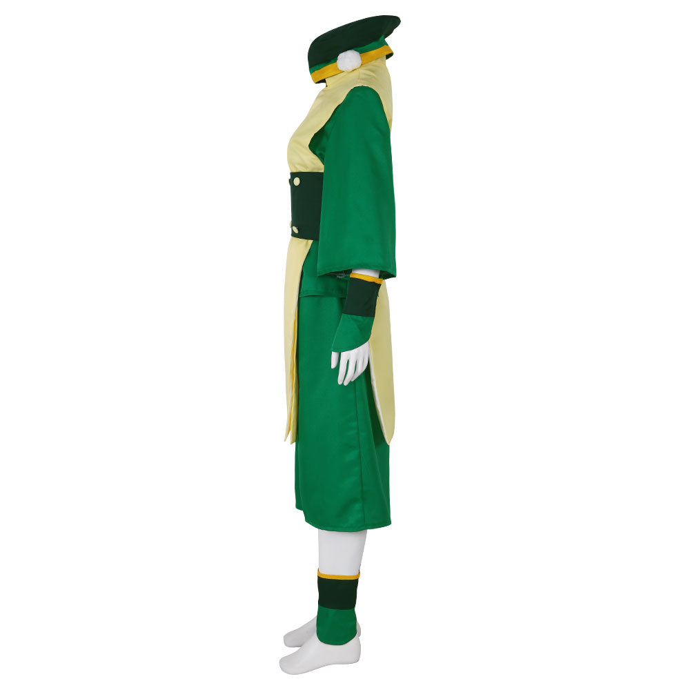Avatar: The Last Airbender Toph Beifong Costume cosplay verde