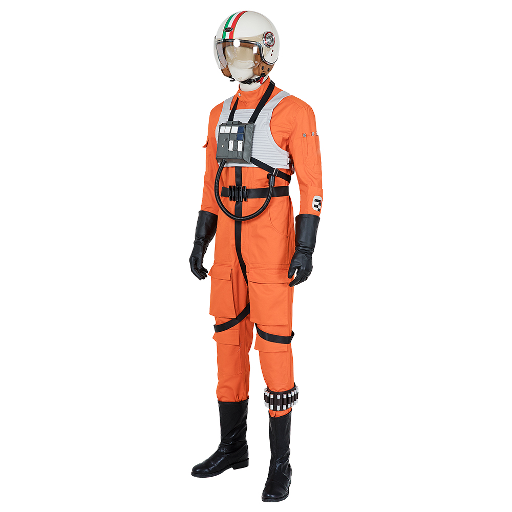 Movie Star wars X-WING Rebel Pilot Cosplay Costume Jumpsuit Uniform Outfit set  M20200350