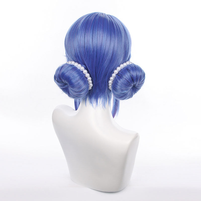 Game LOL Crystal Rose Sona Blue Cosplay Wigs