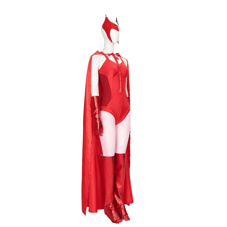 Movie Wanda Vision Wanda Maximoff Halloween Cosplay Costumes