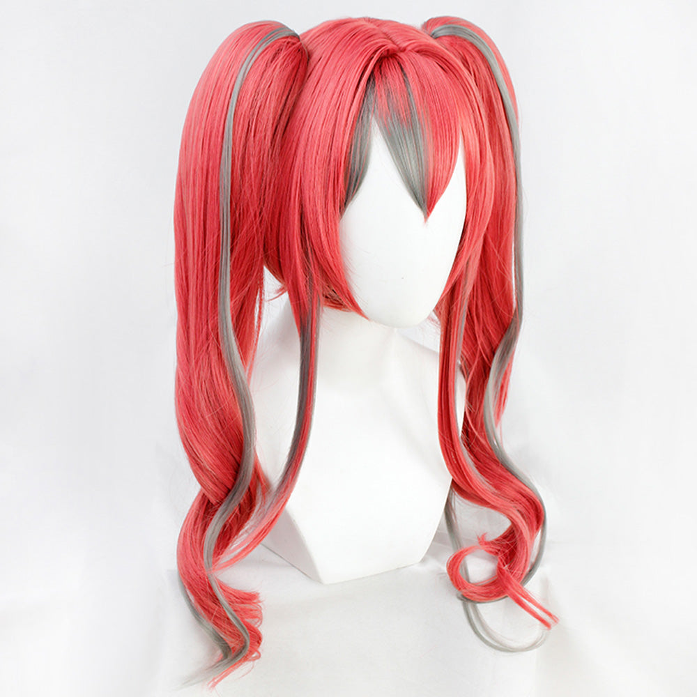 Azur Lane Bremerton Cosplay Wig Grey Pink