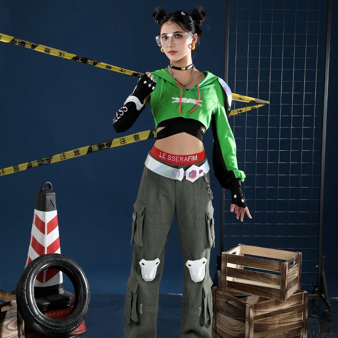 Overwatch 2 X LE SSERAFIM FEARLESS Illari Cosplay Costume