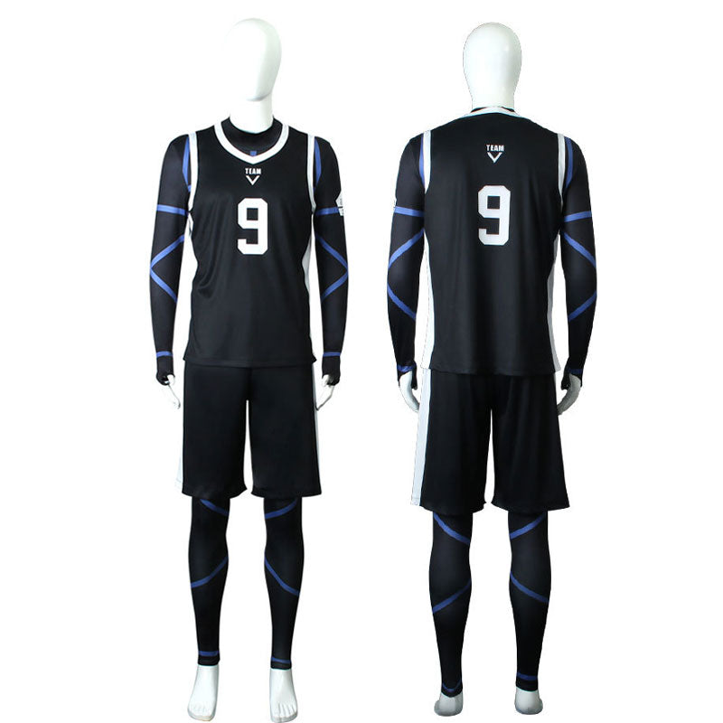 Anime Blue Lock Reo Mikage Seishiro Nagi Black Cosplay Costumes