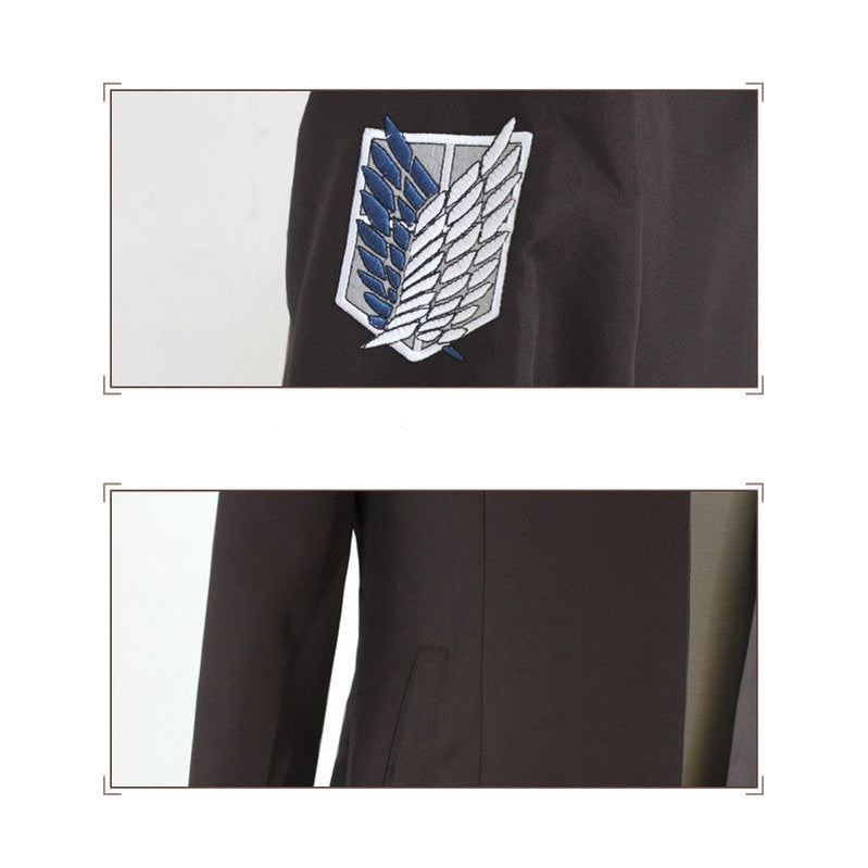 Anime Attack on Titan Levi Ackerman Coat Cosplay Costume