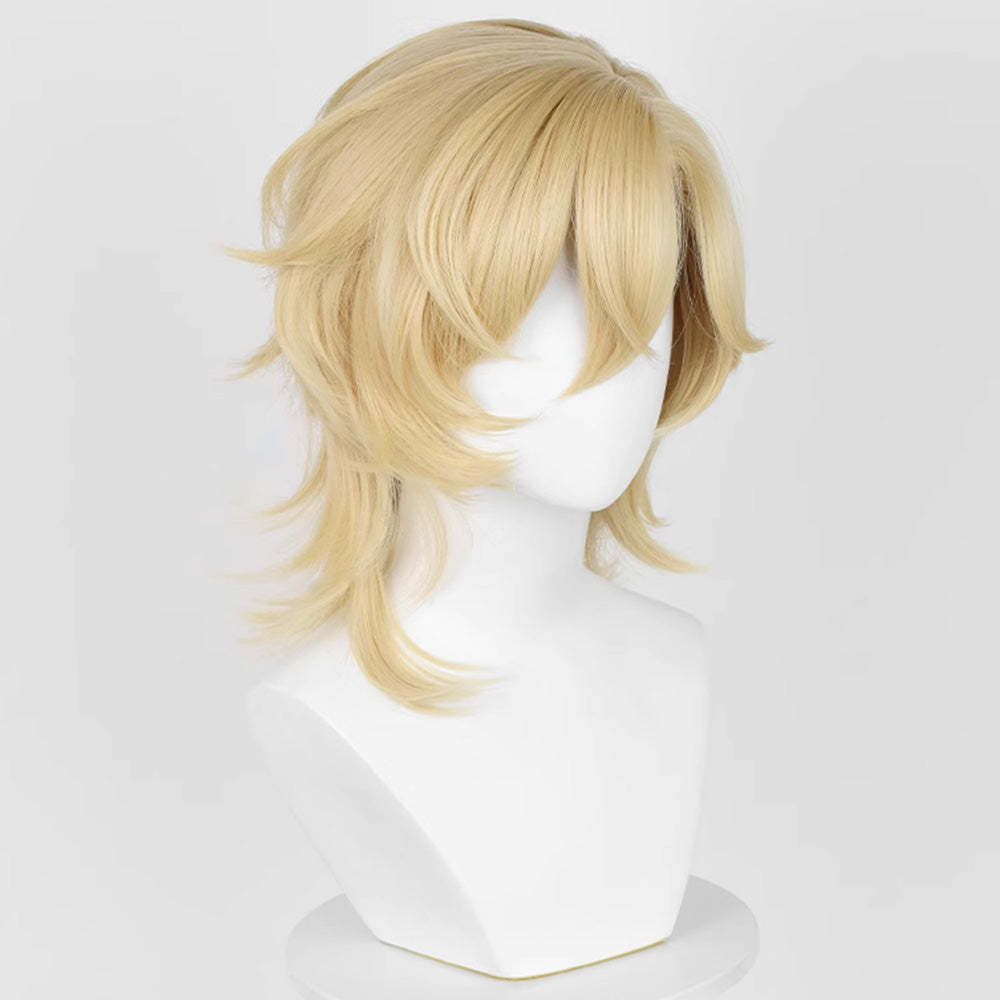 Honkai: Star Rail Aventurine Gold Cosplay Wig