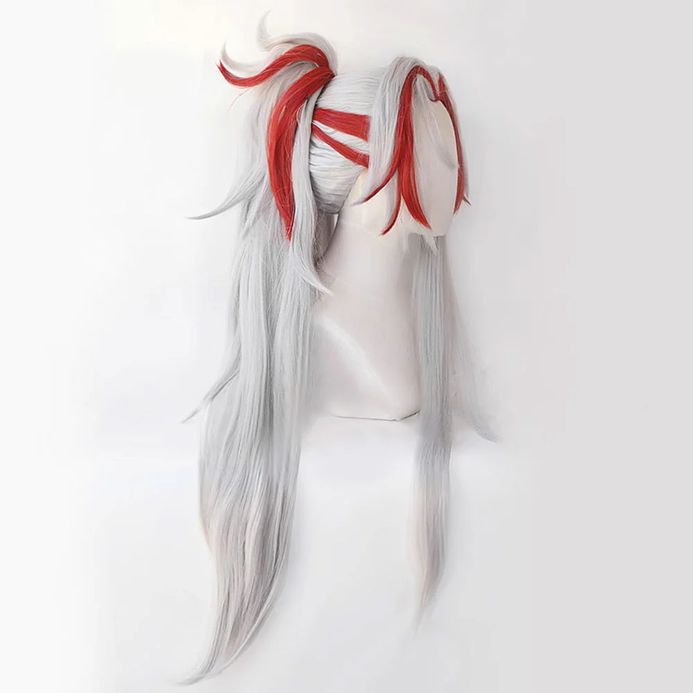 League Of Legends LOL HEARTSTEEL Yone Sliver Red Cosplay Wig