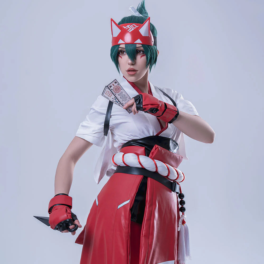 Overwatch2 OW2 Kiriko Red Cosplay Costume