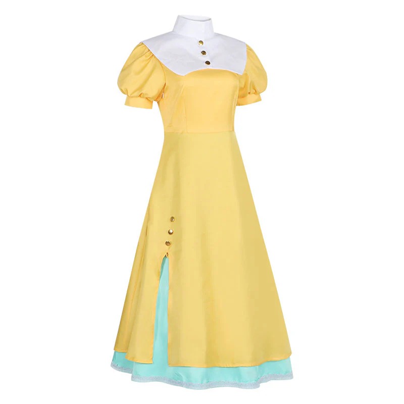 Cardcaptor Sakura Tomoyo Daidouji Yellow Dress Cosplay Costumes