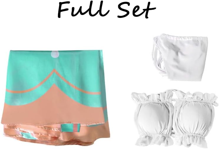 Anime New Skin Swimsuit Bikini With Kimono Cover Up Women Venti Hutao Cosplay Swimwear Sexy Swim Bathing Suit