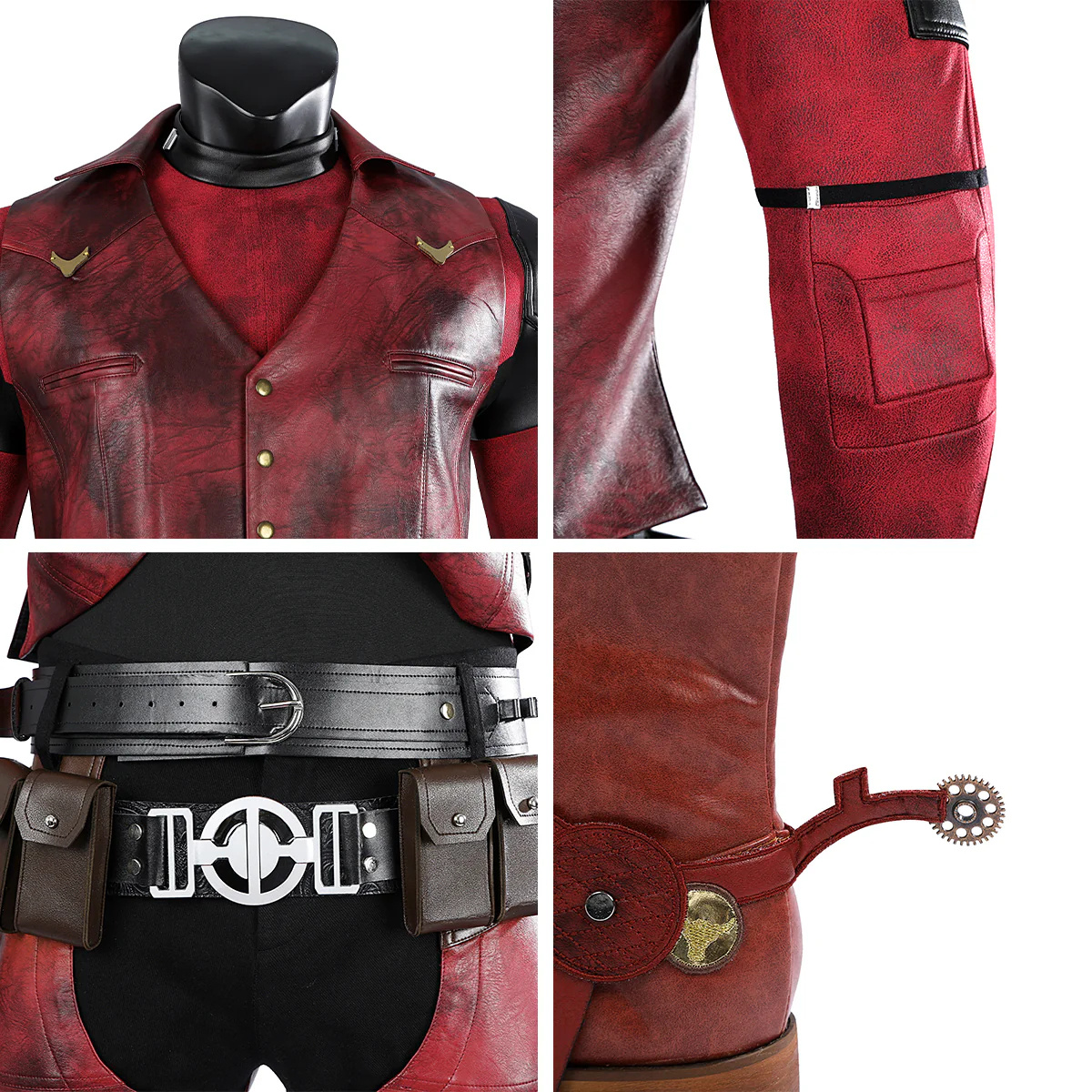Deadpool 3 Wolverine and Deadpool Cowboypool Cosplay Costume