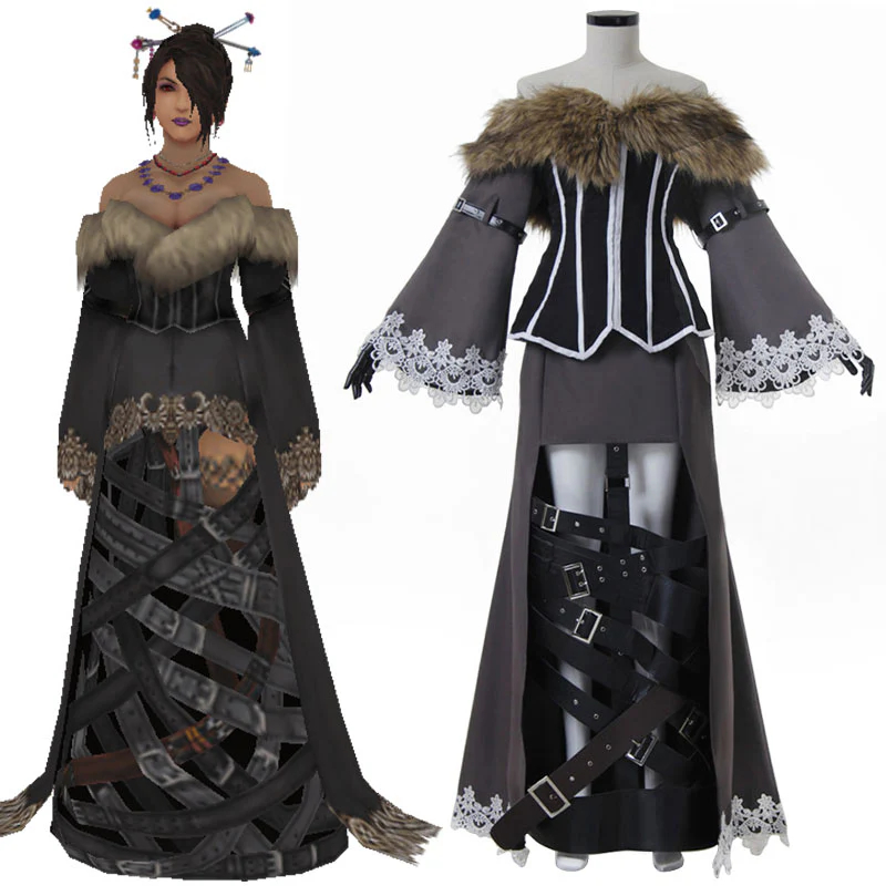 Final Fantasy X Lulu Cosplay Costume
