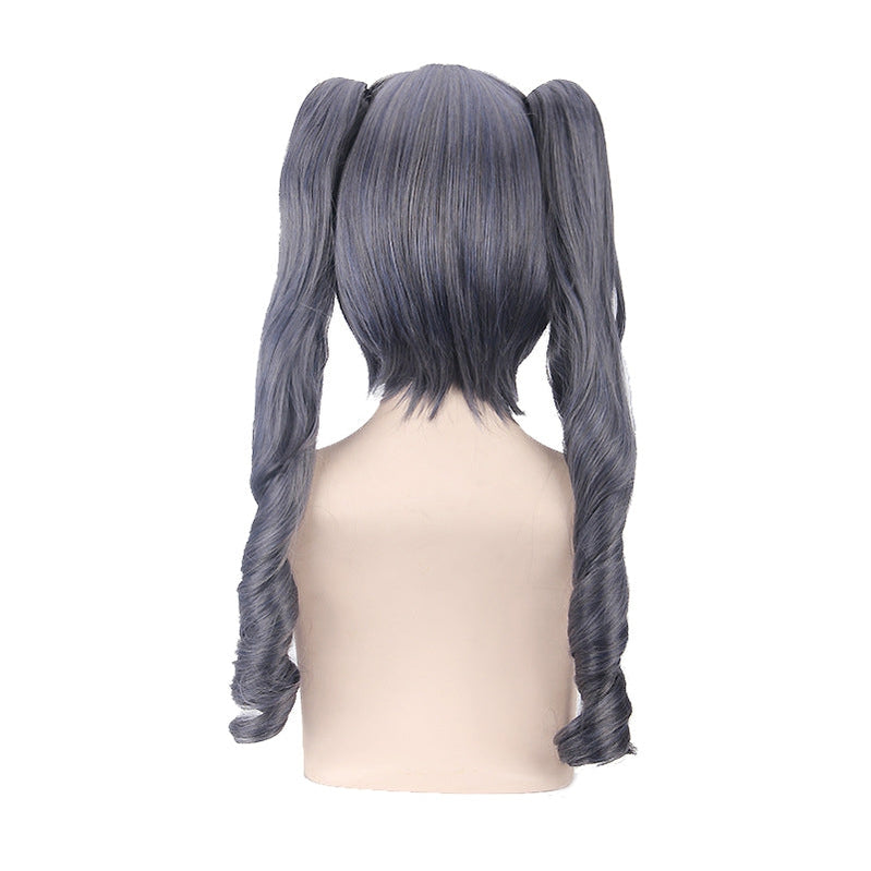 Anime Black Butler Ciel Phantomhive Long Black and Gray Cosplay Wigs