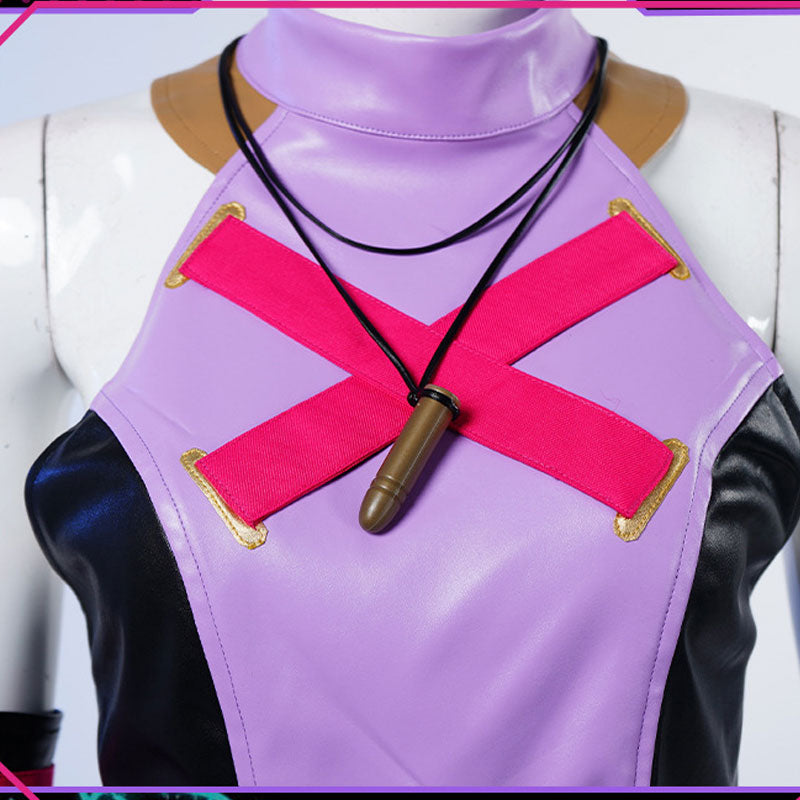 League of Legends LOL Arcane 2 Jinx Purple Suit Cosplay Costume