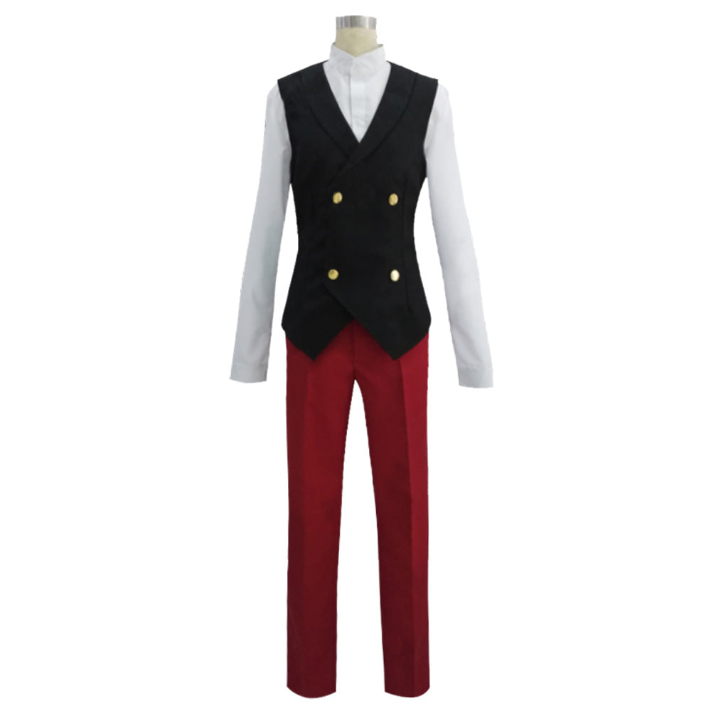 Ace Attorney Gyakuten Saiban Miles Edgeworth Cosplay Costume