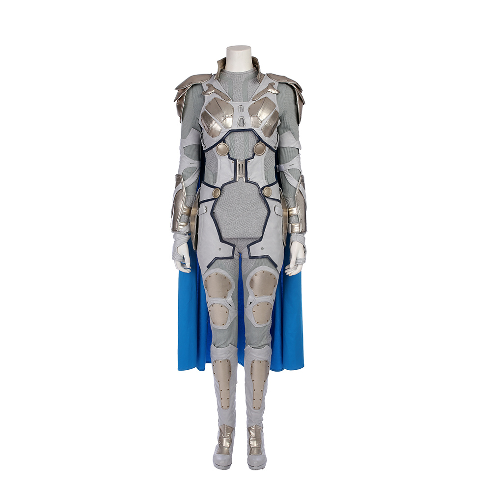 Marvel Movie Thor Ragnarok Valkyrie White War Armor Cosplay Costume  M20170176