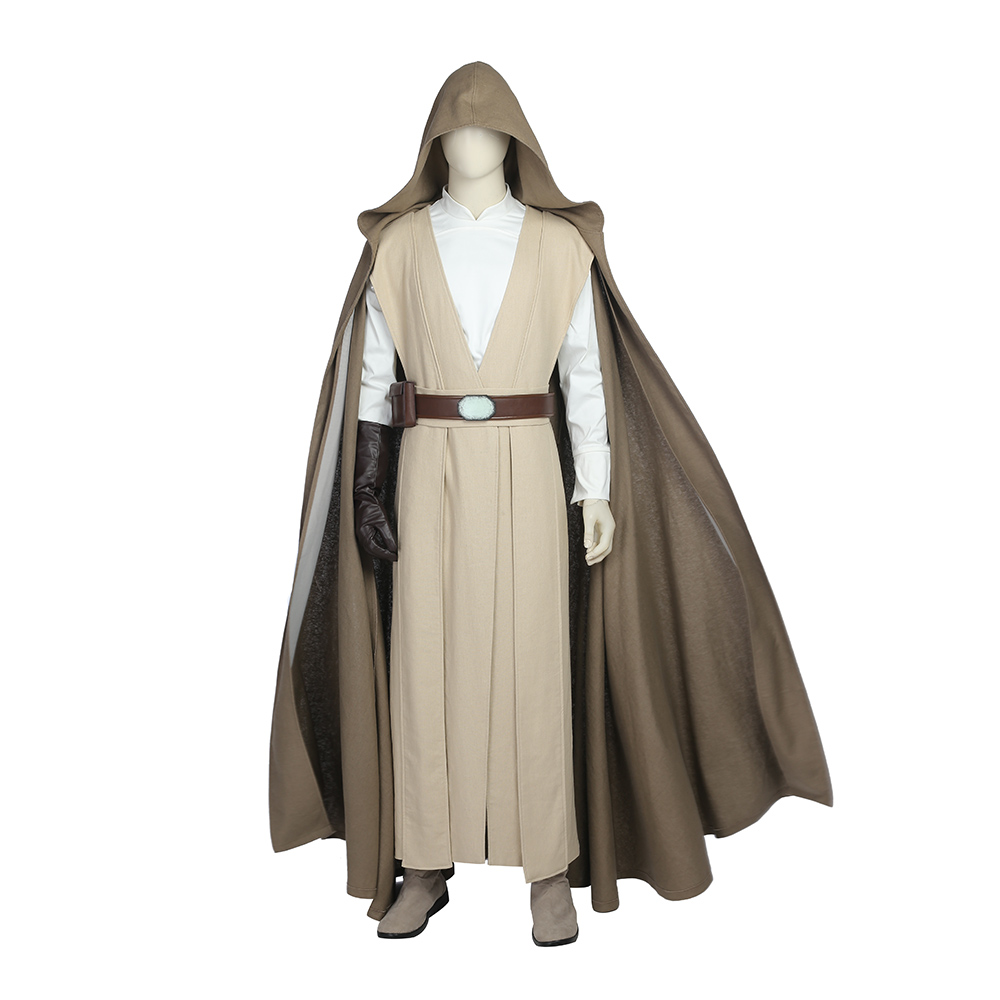 Movie Star Wars Luke Skywalker Cosplay Party Dress Set Halloween Men's Costume Outfits Full Set M20170166