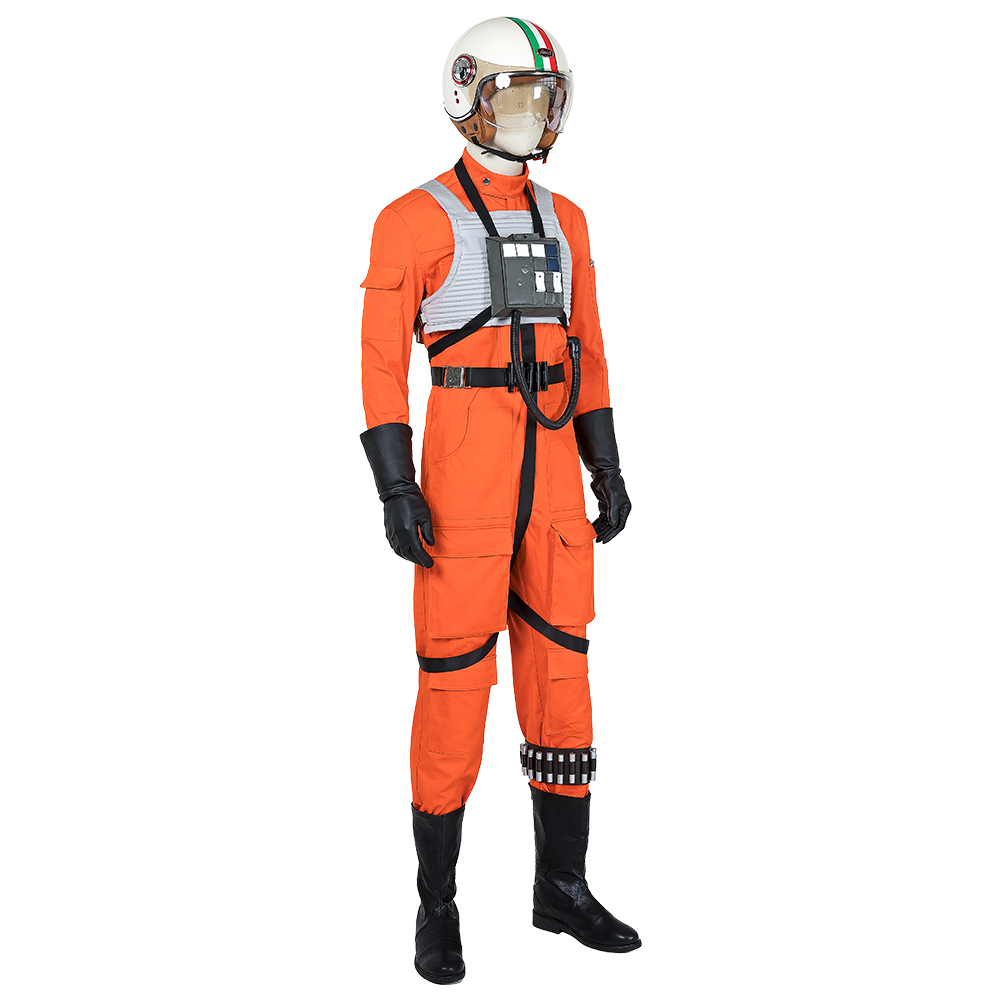 Movie Star wars X-WING Rebel Pilot Cosplay Costume Jumpsuit Uniform Outfit set  M20200350
