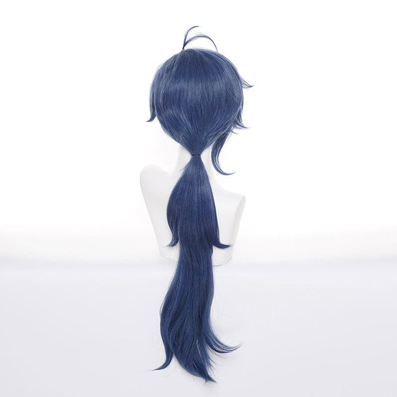Game Genshin Impact Kaeya Alberich Blue Long Cosplay Wigs